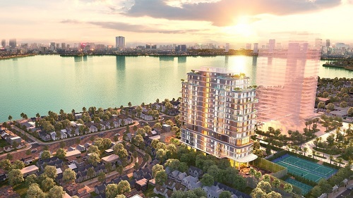 Five Star West Lake lấy ý tưởng thiết kế từ sóng nước hồ Tây.